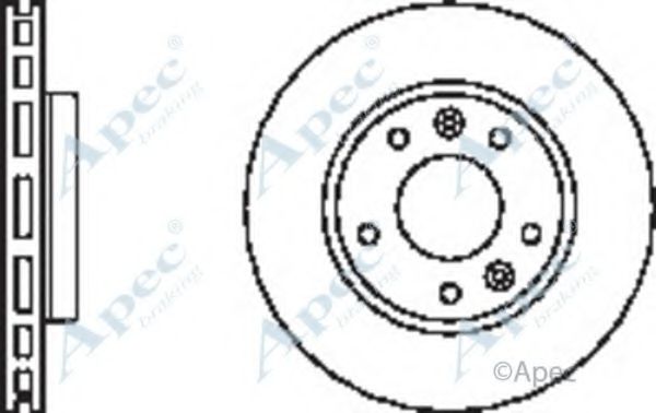 Тормозной диск APEC braking DSK2465