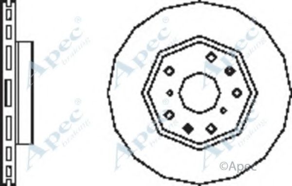 Тормозной диск APEC braking DSK2486