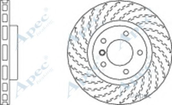 Тормозной диск APEC braking DSK2003