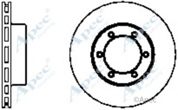 Тормозной диск APEC braking DSK2074