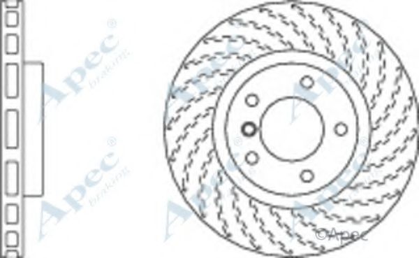 Тормозной диск APEC braking DSK2004