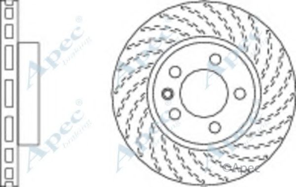 Тормозной диск APEC braking DSK2309