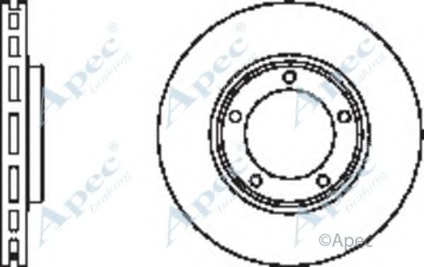 Тормозной диск APEC braking DSK2406