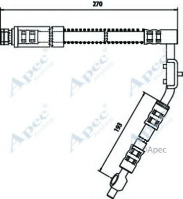 Тормозной шланг APEC braking HOS3265