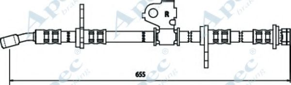 Тормозной шланг APEC braking HOS3438