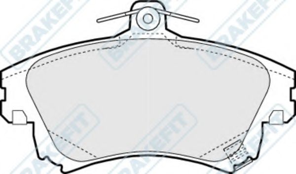 Комплект тормозных колодок, дисковый тормоз APEC braking PD3043