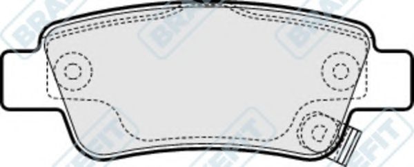 Комплект тормозных колодок, дисковый тормоз APEC braking PD3229