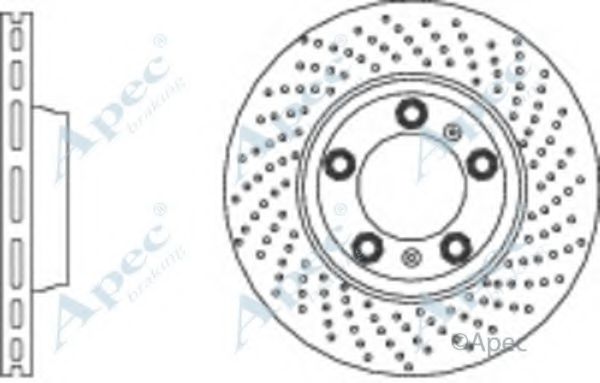 Тормозной диск APEC braking DSK3113