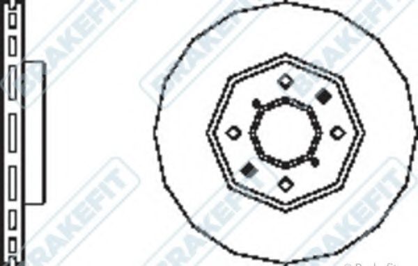 Тормозной диск APEC braking DK6139