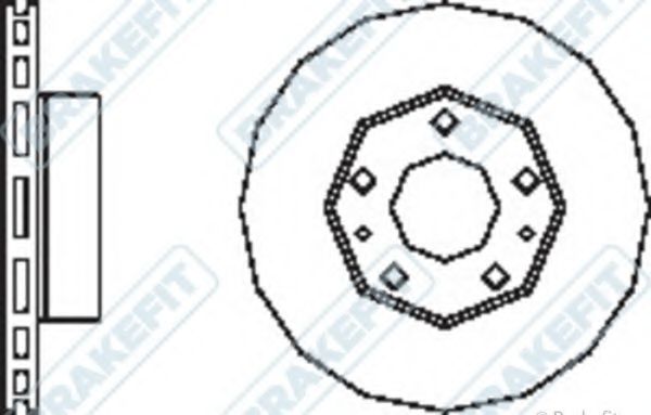 Тормозной диск APEC braking DK6209