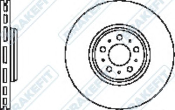 Тормозной диск APEC braking SDK6268