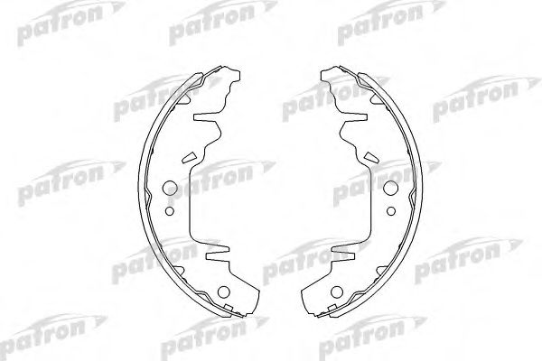 Комплект тормозных колодок PATRON PSP568