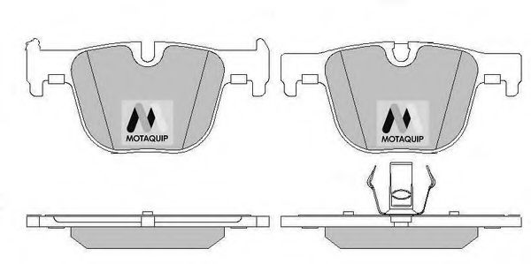 Комплект тормозных колодок, дисковый тормоз MOTAQUIP LVXL1735