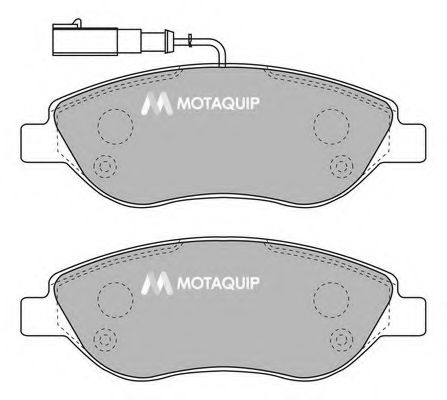 Комплект тормозных колодок, дисковый тормоз MOTAQUIP LVXL1041