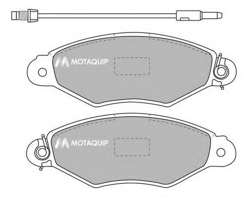 Комплект тормозных колодок, дисковый тормоз MOTAQUIP LVXL1094