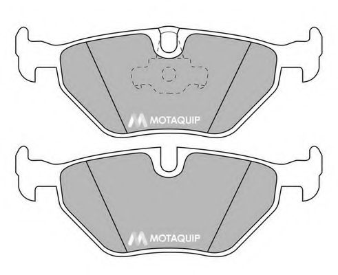Комплект тормозных колодок, дисковый тормоз MOTAQUIP LVXL492