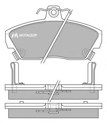 Комплект тормозных колодок, дисковый тормоз MOTAQUIP LVXL531