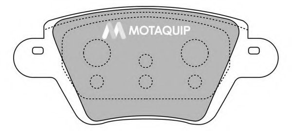 Комплект тормозных колодок, дисковый тормоз MOTAQUIP LVXL1247