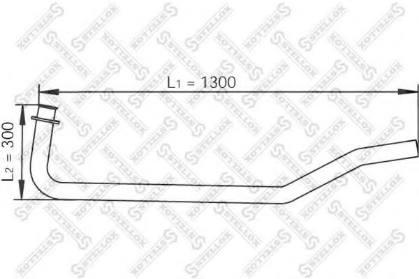Труба выхлопного газа STELLOX 82-03591-SX