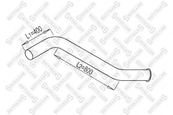 Труба выхлопного газа STELLOX 82-03702-SX