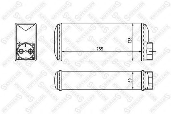 Теплообменник, отопление салона STELLOX 10-35146-SX