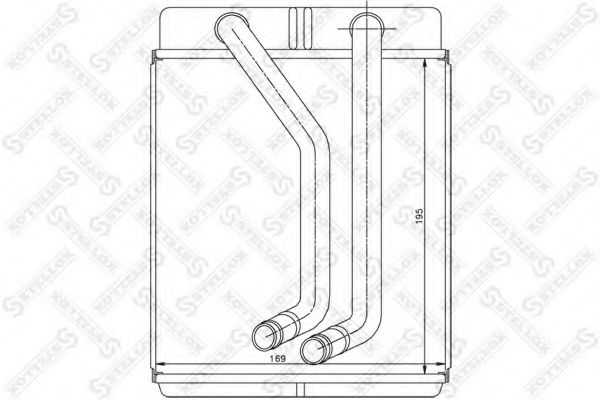 Теплообменник, отопление салона STELLOX 10-35224-SX