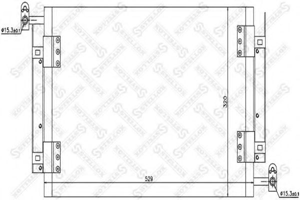 Конденсатор, кондиционер STELLOX 10-45420-SX