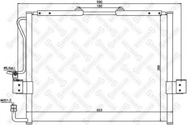 Конденсатор, кондиционер STELLOX 10-45445-SX