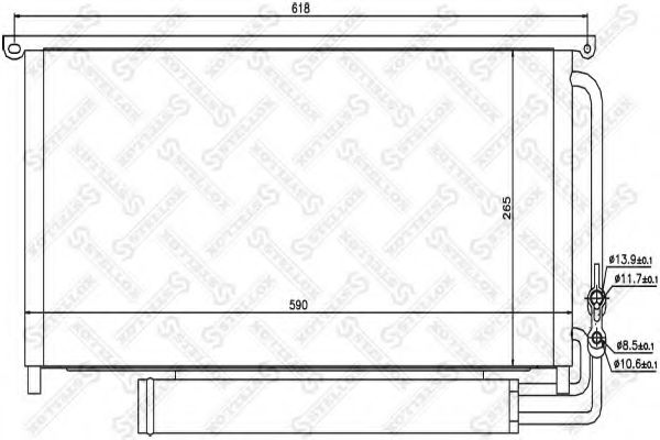 Конденсатор, кондиционер STELLOX 10-45462-SX