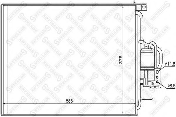 Конденсатор, кондиционер STELLOX 10-45489-SX
