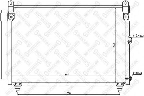 Конденсатор, кондиционер STELLOX 10-45641-SX