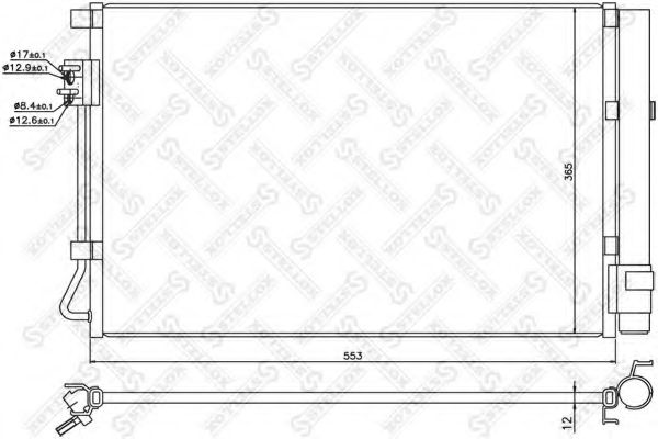 Конденсатор, кондиционер STELLOX 10-45726-SX