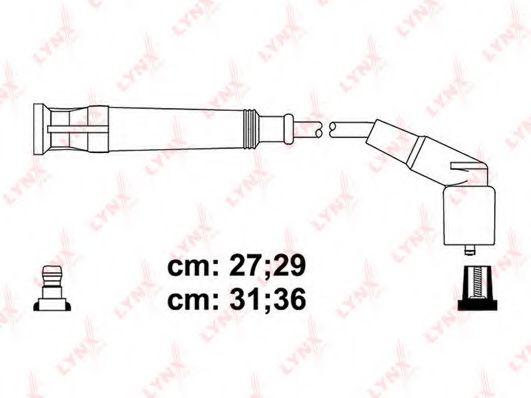 Комплект проводов зажигания LYNXauto SPC1414