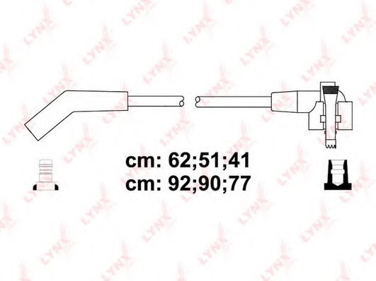 Комплект проводов зажигания LYNXauto SPC3026