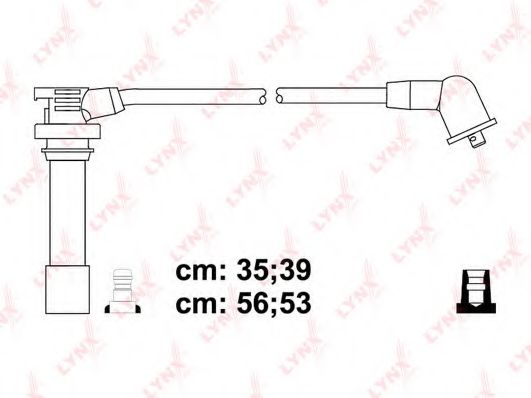 Комплект проводов зажигания LYNXauto SPC5117