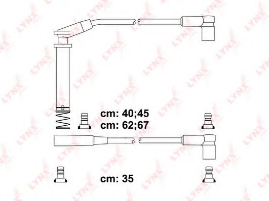 Комплект проводов зажигания LYNXauto SPC5932