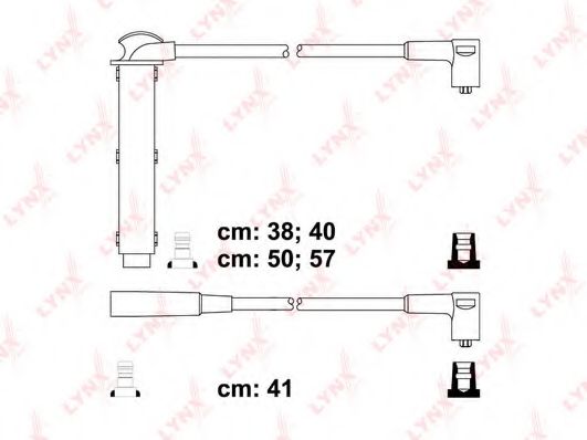 Комплект проводов зажигания LYNXauto SPC6518
