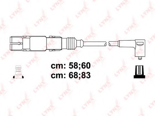 Комплект проводов зажигания LYNXauto SPC8038