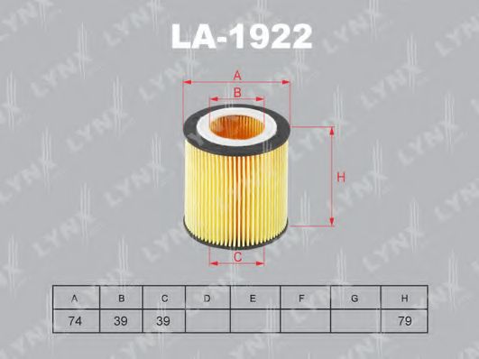 Масляный фильтр LYNXauto LO-1922