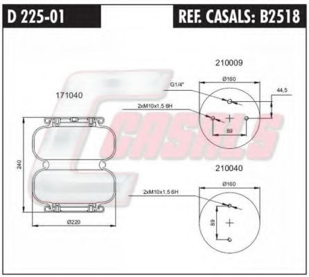 Кожух пневматической рессоры GRANNING LYNX 15710