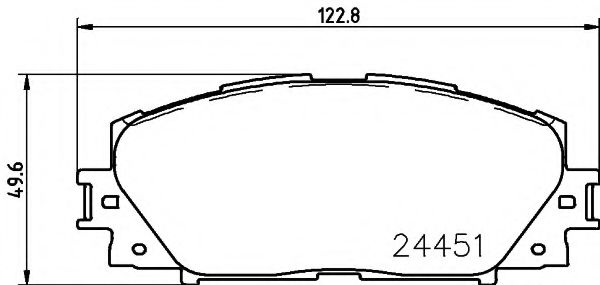 Комплект тормозных колодок, дисковый тормоз HELLA PAGID 8DB 355 016-191