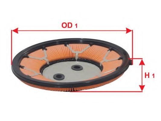 Воздушный фильтр SAKURA  Automotive A-1835