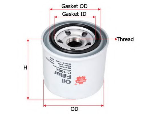 Масляный фильтр SAKURA  Automotive C-1002