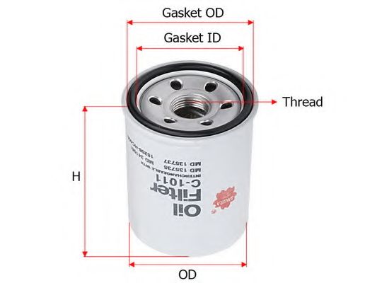 Масляный фильтр SAKURA  Automotive C-1011