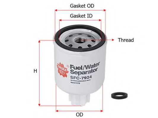 Топливный фильтр SAKURA  Automotive SFC-7924