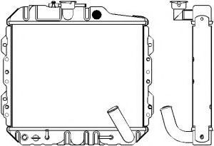 Радиатор, охлаждение двигателя SAKURA  Automotive 1221-0301
