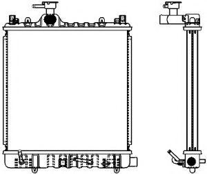 Радиатор, охлаждение двигателя SAKURA  Automotive 14310222