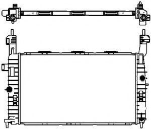 Радиатор, охлаждение двигателя SAKURA  Automotive 3351-1003