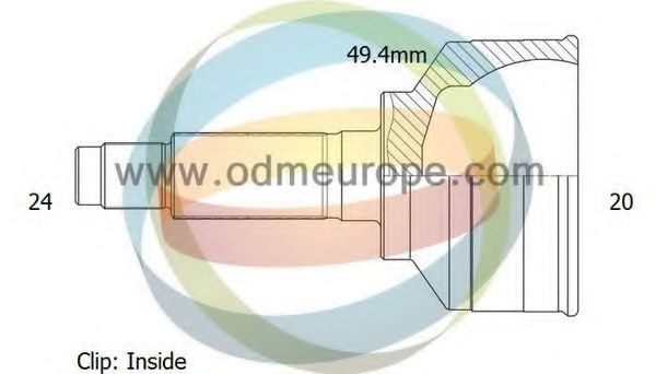 Шарнирный комплект, приводной вал ODM-MULTIPARTS 12-090281