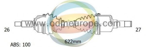 Приводной вал ODM-MULTIPARTS 18-042012